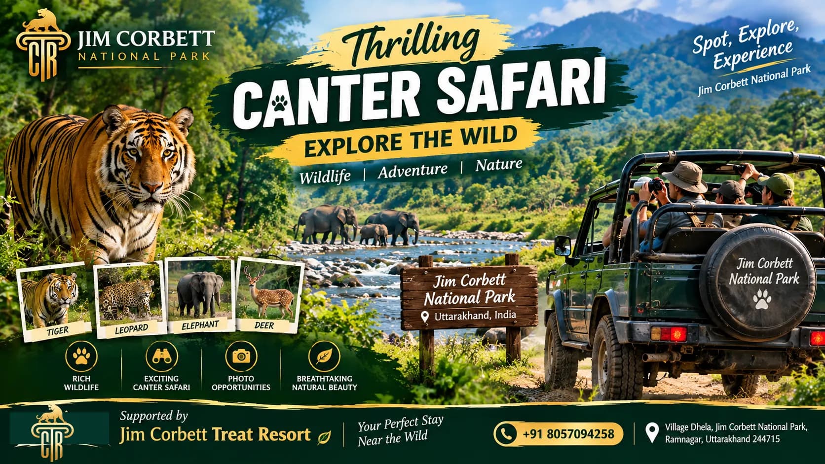Canter Safari in Jim Corbett National Park